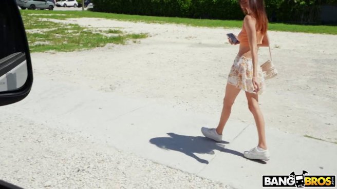 Пикапер цепляет девку и ебет её в машине за деньги #1